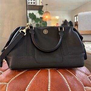 Tory Burch Black Leather Satchel
